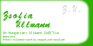 zsofia ullmann business card
